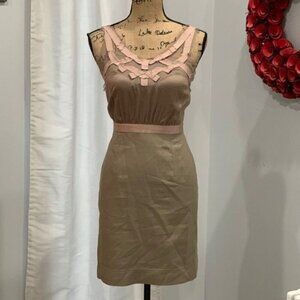 Ann Taylor Loft dress size 4P ribbon mesh detail